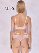 Glossy Iris Alles biustonosz bralette  beż/róż